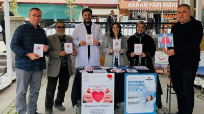 Kemah İlçe Devlet Hastanesi Toplum Sağlığı Merkezi (TSM) ekipleri, halk