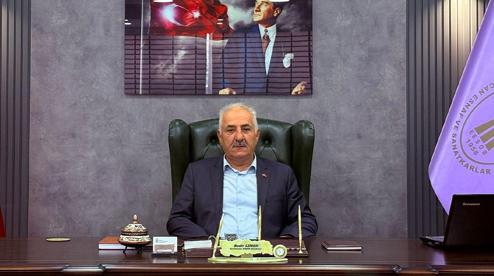 Erzincan Esnaf ve Sanatkarlar Odaları Birliği (ESOB) Başkanı Bedir Limon,