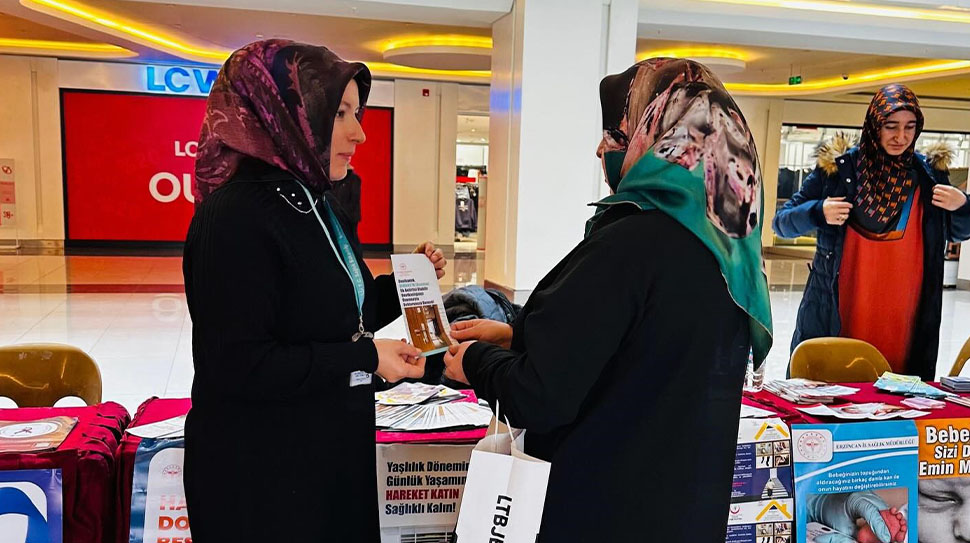 Erzincan İl Sağlık Müdürlüğü, toplumda sağlıklı yaşam bilincini artırmak ve