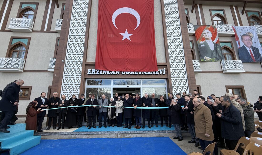 Erzincan’da yapımı tamamlanan ve 156 yatak kapasitesine sahip modern öğretmenevi,