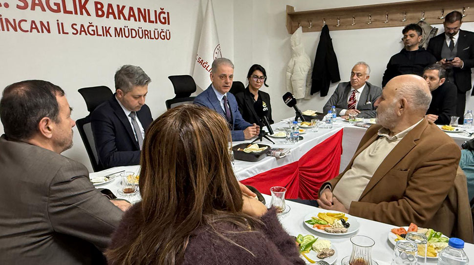 Erzincan’ın sağlık karnesini açıklayan İl Sağlık Müdürü Dr. Cihan Tekin,
