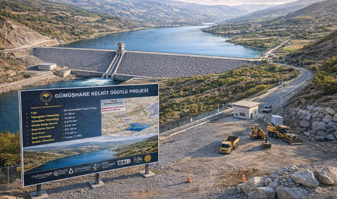 Gümüşhane’nin tarım üssü Kelkit’te heyecan uyandıran Öğütlü Göleti projesinde somut