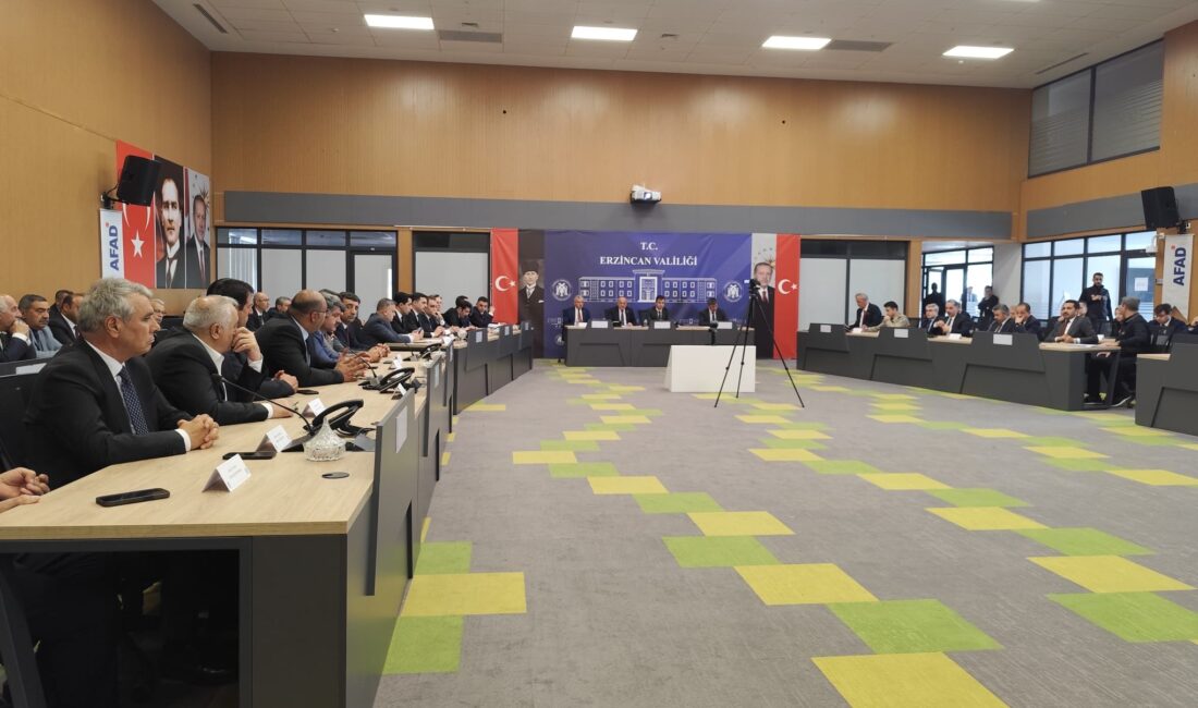 Erzincan’da kamu yatırımlarının durumu, kurumlar arası koordinasyonun güçlendirilmesi ve yerel