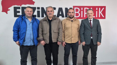 Bağımsız Türkiye Partisi (BTP) heyeti, Erzincan Birlik Gazetesi’ni ziyaret ederek