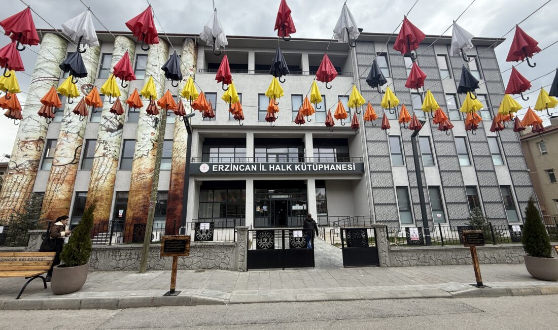 Erzincan İl Halk Kütüphanesi 2025 yılı verilerine göre, toplam kullanıcı