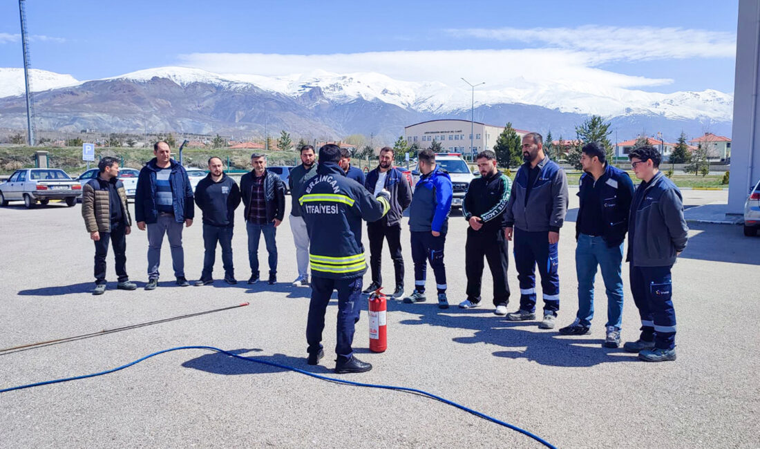 Erzincan’da yangın güvenliği bilincini artırmak amacıyla yürütülen çalışmalar hız kesmeden