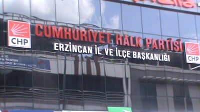 Cumhuriyet Halk Partisi (CHP) Erzincan İl Başkanlığı, genel merkez tarafından