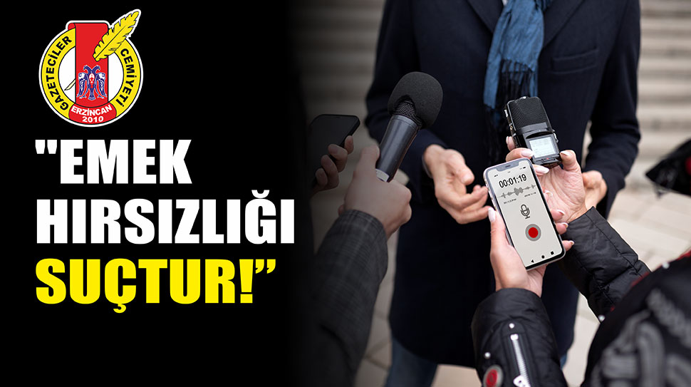 Erzincan Gazeteciler Cemiyeti, basın camiasında yaşanan telif hakları ihlalleri ve