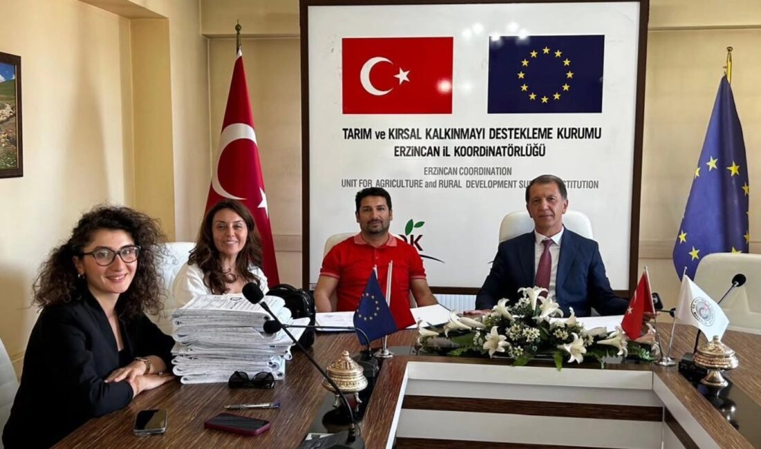 Erzincan, Tarım ve Kırsal Kalkınmayı Destekleme Kurumu (TKDK) aracılığıyla hayata
