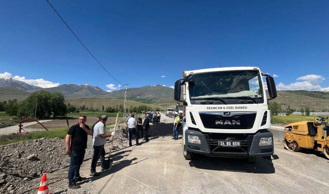 Erzincan İl Özel İdaresi, kırsal altyapıyı güçlendirmek ve köyler arasındaki