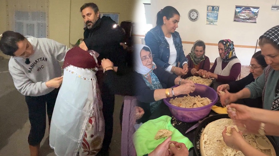 Erzincan’ın Çayırlı ilçesine bağlı Yukarı Kartallı köyünde bir araya gelen