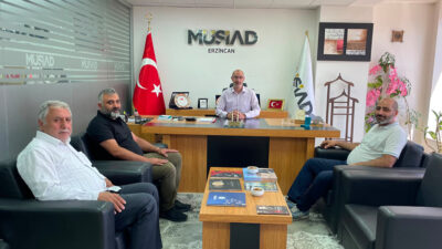 İstanbul’da faaliyet gösteren Erzincanlı iş insanları Turgut Ekici, İlker Kıran