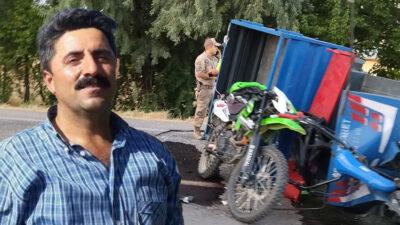 Erzincan-Çağlayan Beldesi yolu Mollaköy girişinde meydana gelen acı kazada, tarım