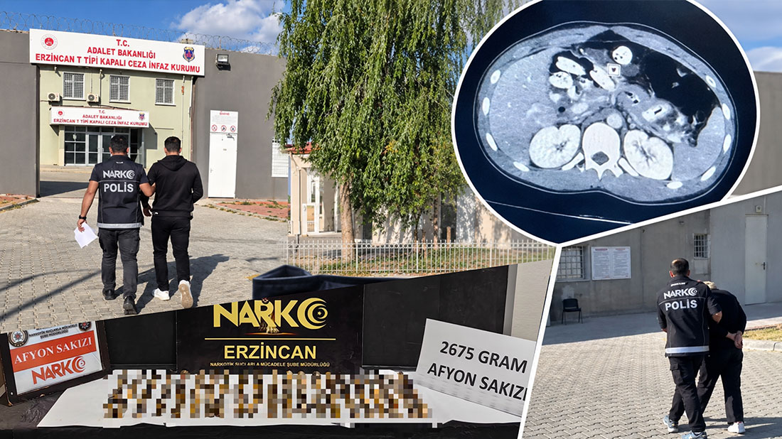Erzincan İl Emniyet Müdürlüğü Narkotik Suçlarla Mücadele Şube Müdürlüğü ekipleri,
