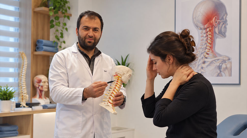 Fizyoterapist Onurcan Cuda, migren ve kronik baş ağrılarının yalnızca baş