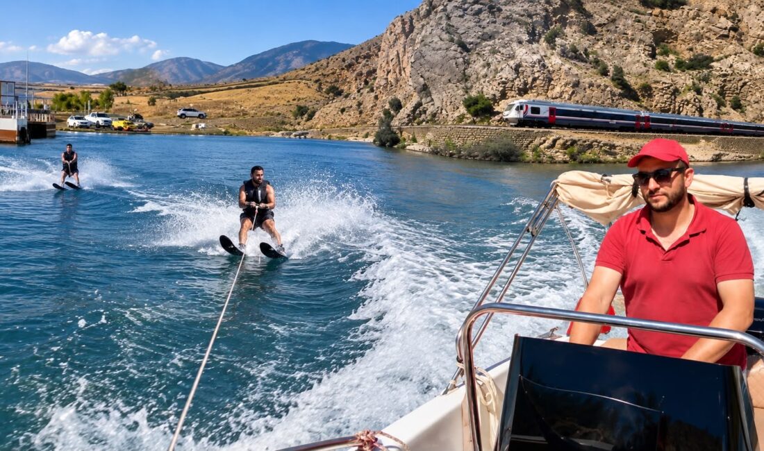 Erzincan’ın İliç ilçesindeki baraj gölü ve Aydınlık Kanyonu; su kayağı,