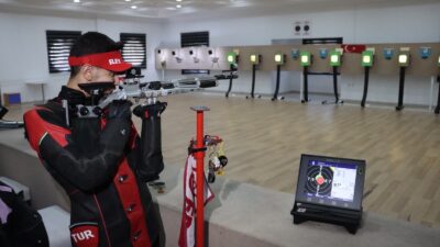 Erzincan Gençlik Spor Kulübü sporcusu, milli atıcı Galip Berat Afal,