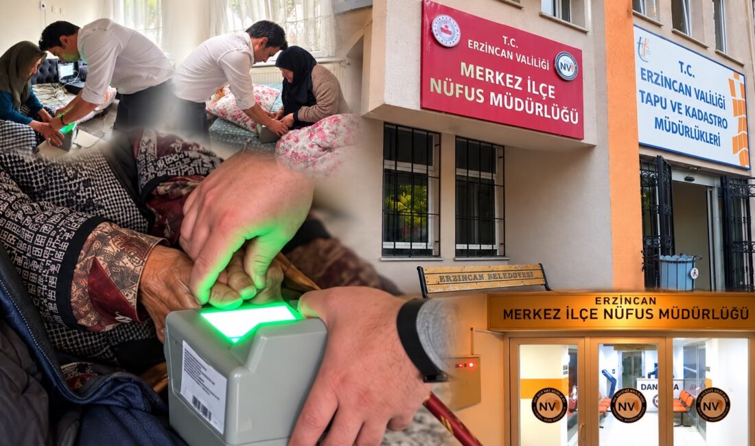 Erzincan’da yaşlı, hasta ve engelli vatandaşlara yönelik “Adreste Nüfus Hizmeti”
