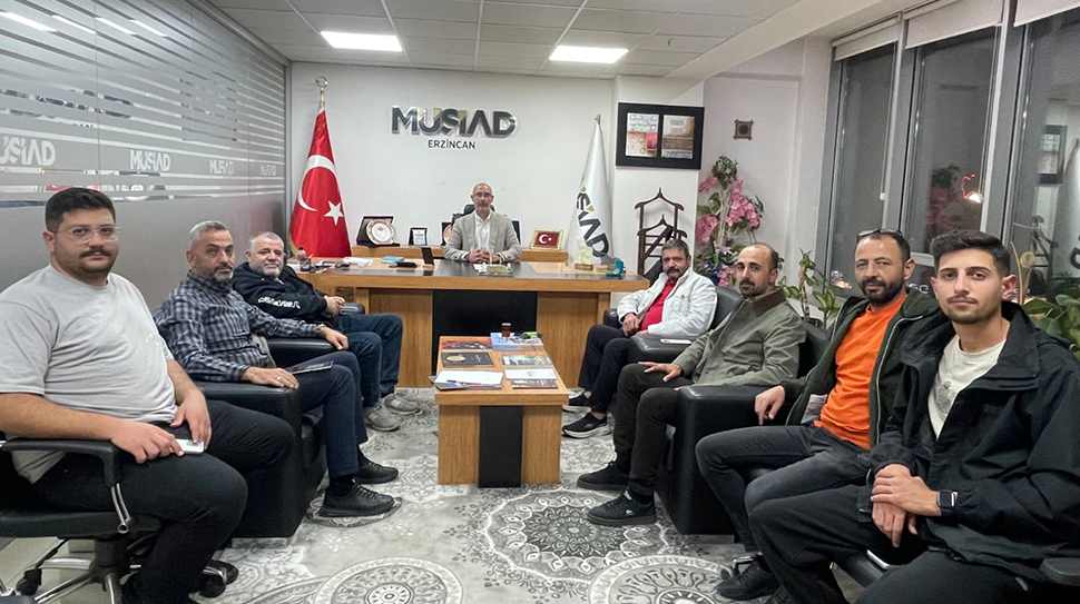 MÜSİAD Erzincan Şubesi’nin aylık yönetim kurulu toplantısında, Erzincan ekonomisi, sanayi,